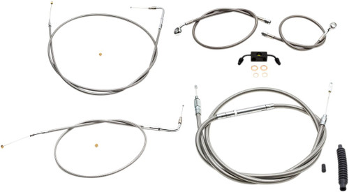 LA Choppers Stainless Standard Cable Kit for 15"-17" Handlebars (LA-8211KT-16)