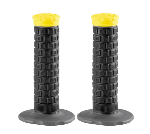 ProTaper Pillow Top Lite Black/Gray/Yellow Twist Throttle Grips (024886)