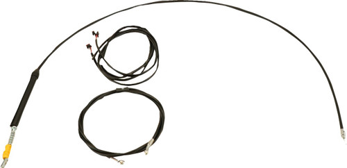 LA Choppers Black Complete PnP Upper Cable Kit for 15"-17" Bars (LA-8063KT3-16B)