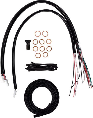 LA Choppers Midnight Complete Cable Kit for 15"-17" Bars (LA-8059KT2-16M)