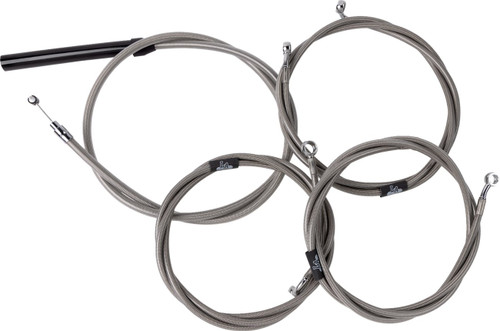 LA Choppers Stainless Complete Cable Kit for 18"-20" Handlebars (LA-8059KT2-19)