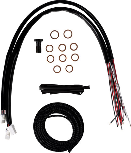 LA Choppers Midnight Complete Cable Kit for 18"-20" Bars (LA-8059KT2-19M)