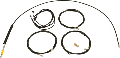 LA Choppers Black Complete PnP Cable Kit for Stock Bars (LA-8059KT3-08B)