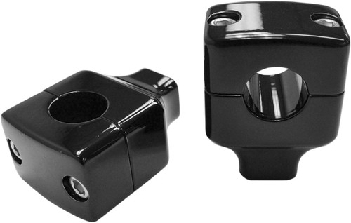 LA Choppers Black 1-1/2" Square Column Risers for 1" Handlebars (LA-7407-01B)