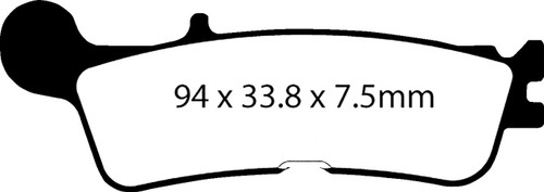 EBC "R" Series Sintered Brake Pads (FA755R)
