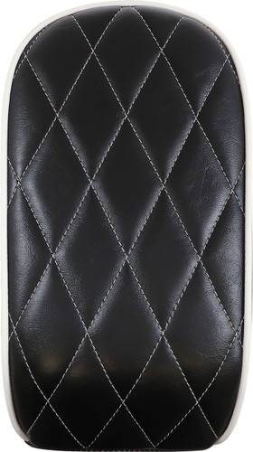 Le Pera Bare Bones Diamond Stitch Pillion Pad w/White Stitching (LY-007PDMWTP)