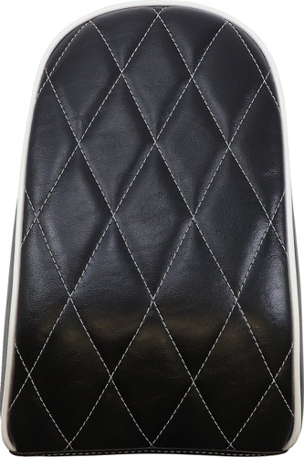 Le Pera Bare Bones Diamond Stitch Pillion Pad w/White Stitching (LYO-007PDMWTP)