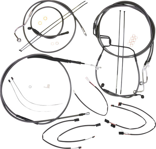 Magnum Black Pearl Cable Installation Kit for 12"-14" Handlebars (4871011)