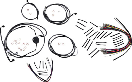 Magnum Black Pearl Cable Installation Kit for 15"-17" Handlebars (487022)