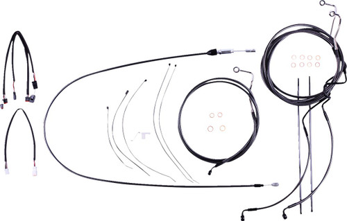 Magnum Black Pearl Cable Installation Kit for 12"-14" Handlebars (4871211)