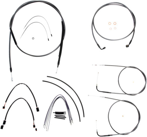 Magnum Black Pearl Cable Installation Kit for 12"-14" Handlebars (487171)
