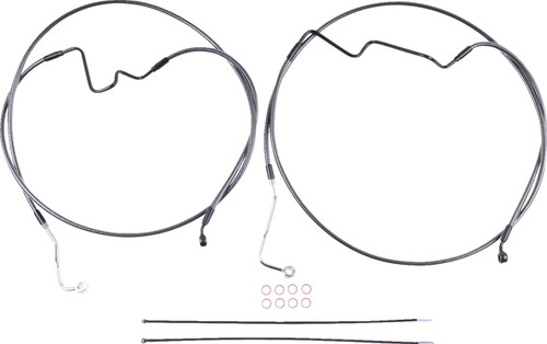 Magnum BP ABS Touring Lower +2" 35° Radial Brake Line Kit (AS470162RAD)