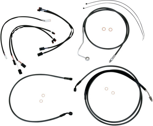 Magnum Black Pearl Upper Handlebar Installation Kit for 12"-14" Bars (487421)