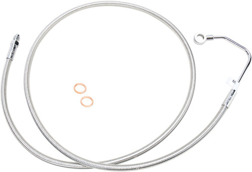 Magnum Polished Stainless ABS Mid Brake Line (57011)