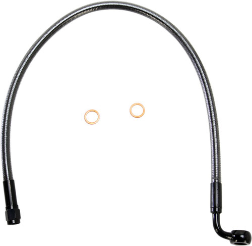 Magnum 20" Black Pearl Brake Line w/ 10mm 90° Banjo Fitting (AS47220)