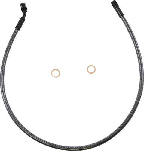 Magnum 28" Karbonfibr Front Upper ABS Brake Line 12mm 35° Banjo (AS778128)
