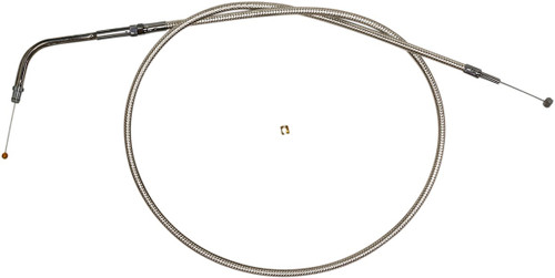Magnum 33-11/16" Polished Stainless Steel Braided Throttle Cable (53136)