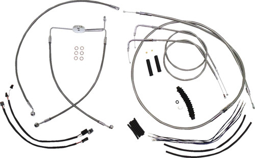 Magnum Stainless XR Handlebar Installation Kit for 12"-14" Ape Hangers (589201)