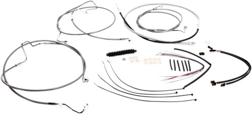 Magnum Stainless XR Handlebar Installation Kit for 12"-14" Ape Hangers (589481)