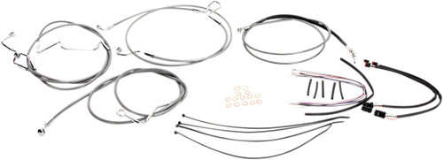 Magnum Stainless XR Handlebar Installation Kit for 12"-14" Ape Hangers (589551)