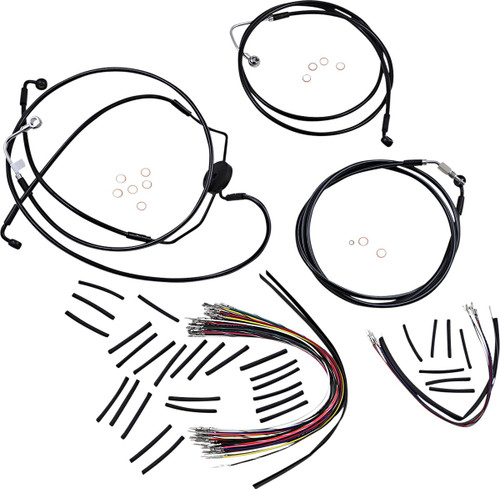 Magnum Black XR Handlebar Installation Kit for 12"-14" Ape Hangers (486021)