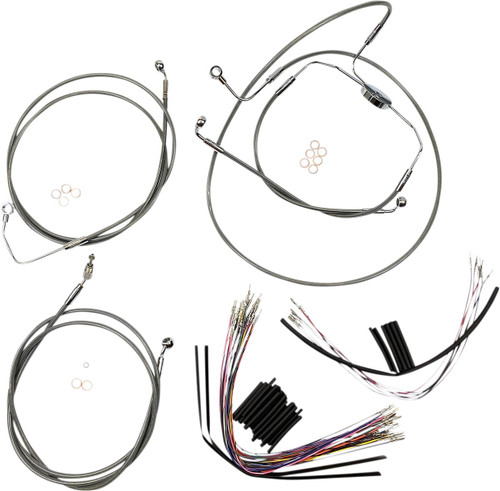 Magnum Stainless XR Handlebar Installation Kit for 15"-17" Ape Hangers (589002)