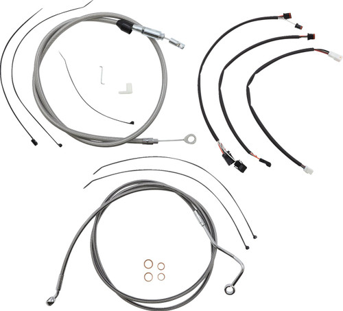 Magnum Stainless XR Handlebar Installation Kit for 12"-14" Ape Hangers (5891151)