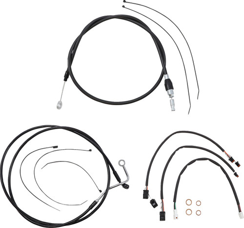 Magnum Black XR Handlebar Installation Kit for 15"-17" Ape Hangers (4861142)