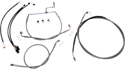 Magnum Stainless XR Handlebar Installation Kit for 12"-14" Ape Hangers (589831)