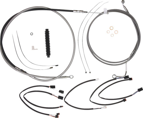 Magnum Stainless XR Handlebar Installation Kit for 12"-14" Ape Hangers (5891021)