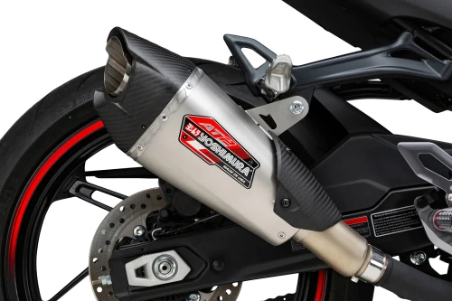 Yoshimura AT2 Slip-On Muffler | Stainless | CFMOTO 450 NK/SS (19450BP520)