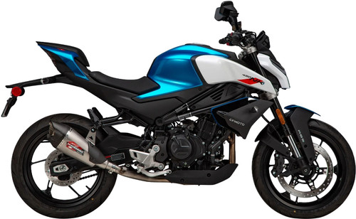 Yoshimura AT2 Slip-On Muffler | Stainless | CFMOTO 450 NK/SS (19450BP520)