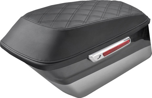 Saddlemen Lattice Stitch Black Saddlebag Lid Covers (L870-93-LS)