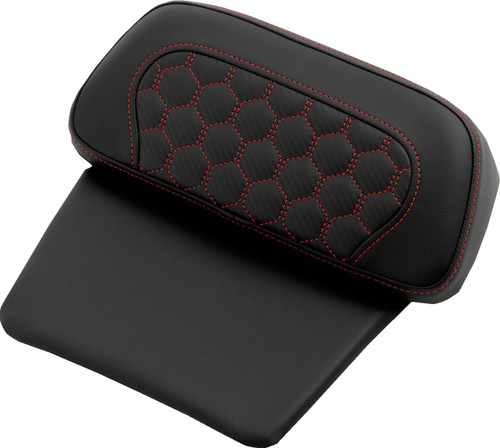 Saddlemen Honeycomb Red Stitched Chopped Tour Pak Pad (814-07C-19004)