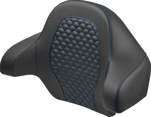 Saddlemen Dragon Scale Blue Stitch Tour Pak Backrest Pad (814-07-20901)