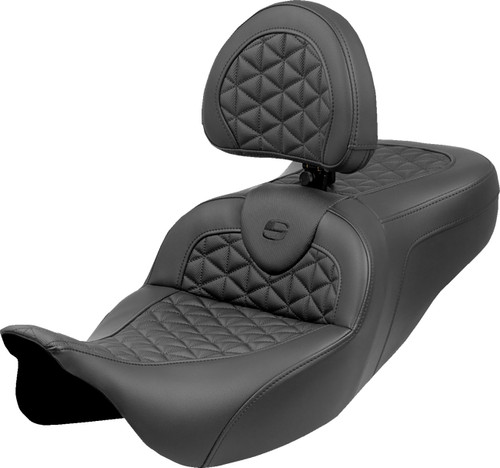 Saddlemen Extended Reach RoadSofa Tri Gripper Seat w/ Backrest (808-07B-211B0)