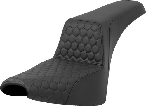 Saddlemen Step-Up Seat w/ Honeycomb Black Stitch (818-30-177)