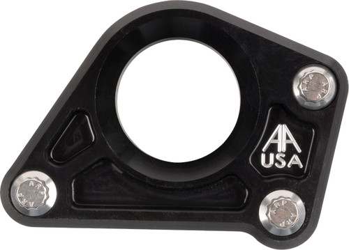 Alloy Art Black Anodized Floor Board Delete Mount for Harley M8 (M8FMM-2)
