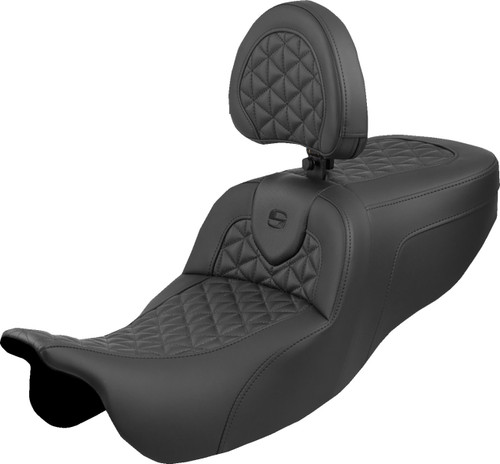 Saddlemen Roadsofa Tri-Gripper Seat w/ Backrest (815-07-210B0)