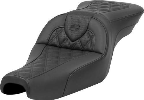 Saddlemen RoadSofa Lattice Stitch Seat w/o Backrest (807-11-182)