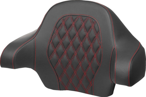 Saddlemen Tour-Pak Red Lattice Stitch Backrest Pad (814-07-18404)
