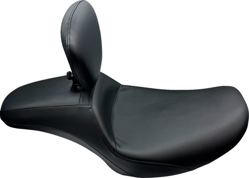 Le Pera Outcast Daddy Long Legs Black Smooth Seat w/ Backrest (LV-987DLBR)