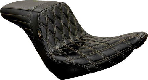 Le Pera Kickflip Black Diamond w/Chestnut Stitching Seat (LYR-590DD-CHET)