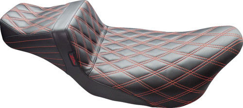 Le Pera Tailwhip Daddy Long Legs Seat w/ Red Double Diamond (LK-587DLDD-RED)