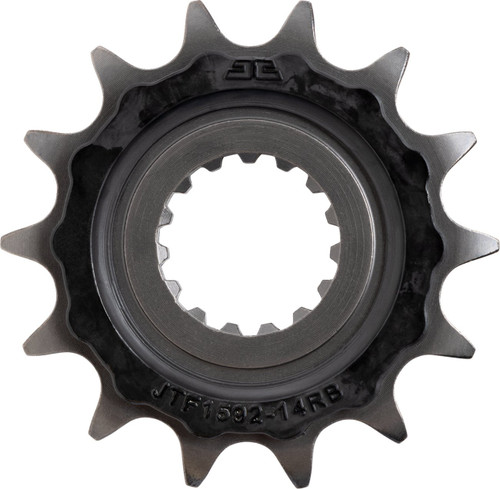 JT 14 Tooth Rubber Cushioned Steel Front Sprocket (JTF1592.14RB)