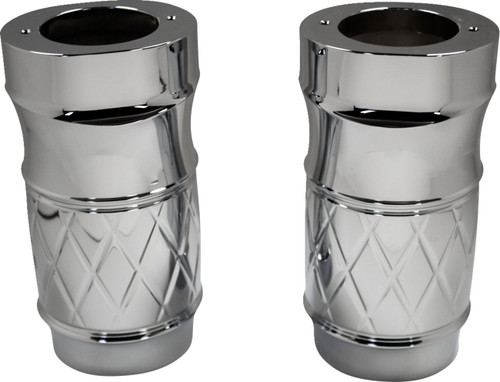 Eddie Trotta Chrome Platinum Cut Fork Slider Covers (TC-WT963)