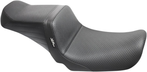Le Pera Tailwhip Black Seat w/ Basketweave Stitch (LK-581BW)