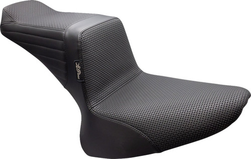 Le Pera Tailwhip Black Seat w/ Basketweave Stitch (LX-580BW)