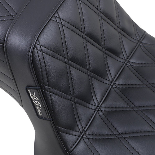 Le Pera Tailwhip Black Seat w/ Double Diamond Stitch (L-588DD)