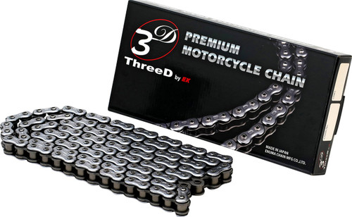 EK 520 RV3D Chrome Drive Chain 120 Links (520RV3D-120C)
